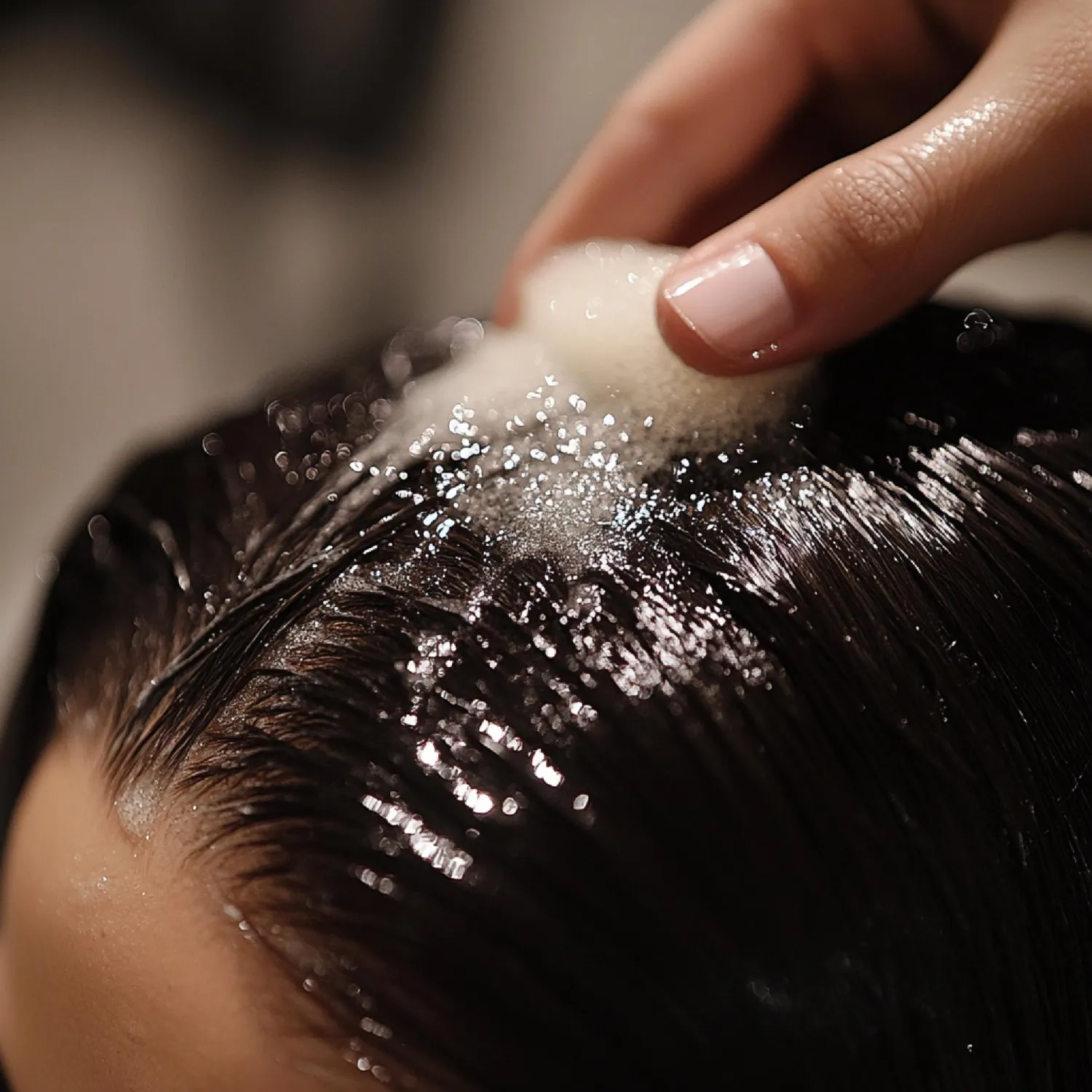 Removing product buildup from scalp